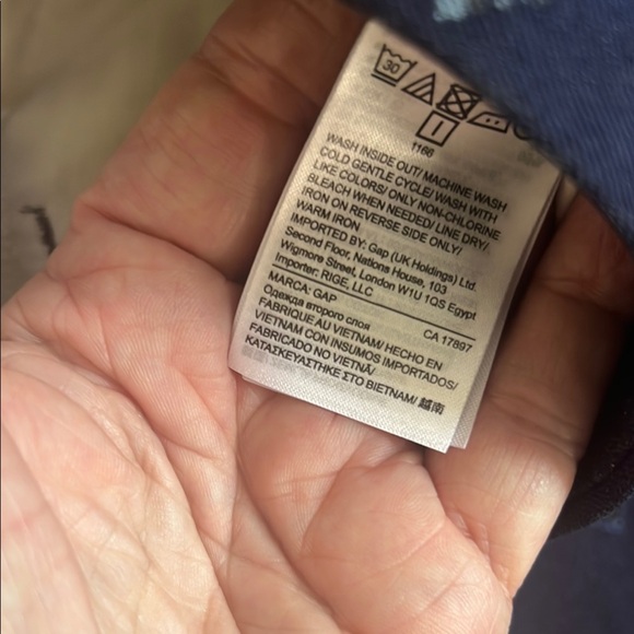 GAP Navy Patterned Pants - Picture 5 of 7